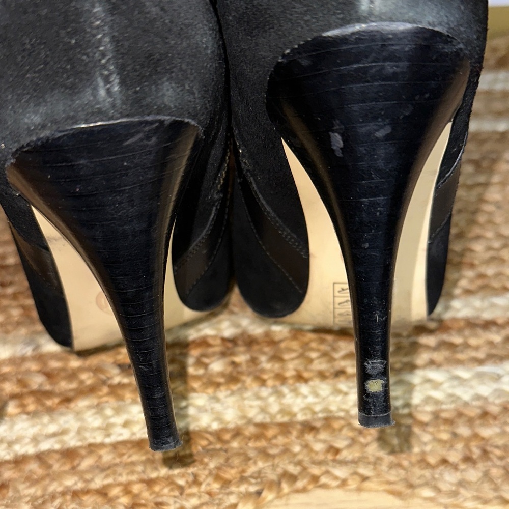 Michael Kors Black Over the Knee Boots with Buckle Detail - Picture 10 of 17